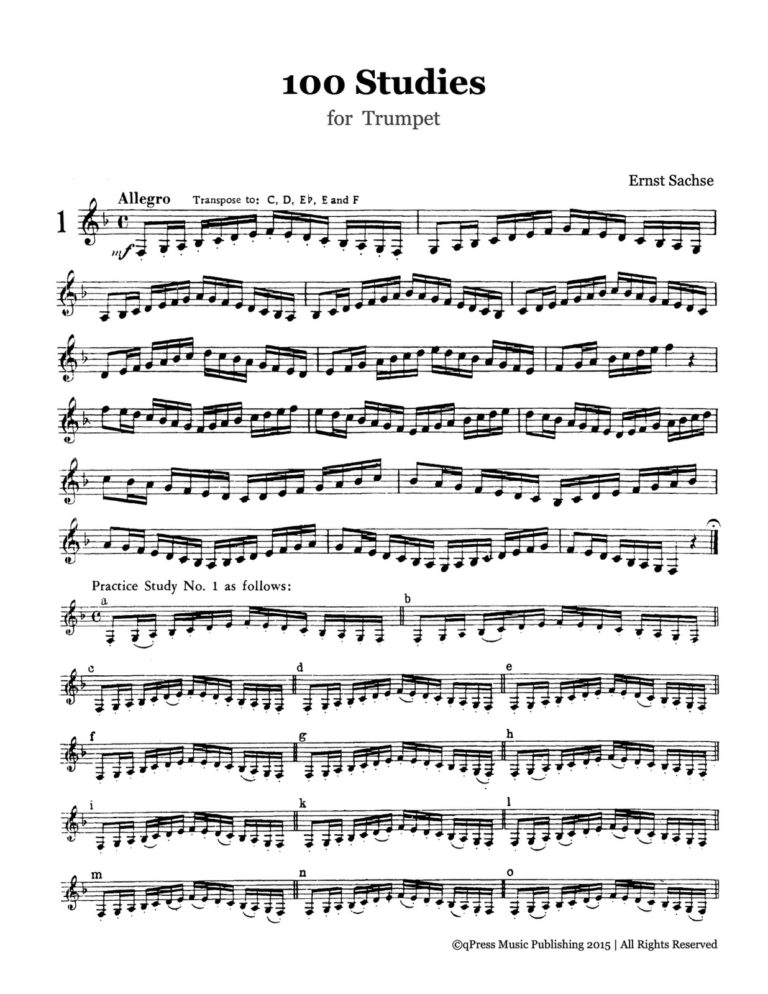 Sachse, 100 Studies For Trumpet 1