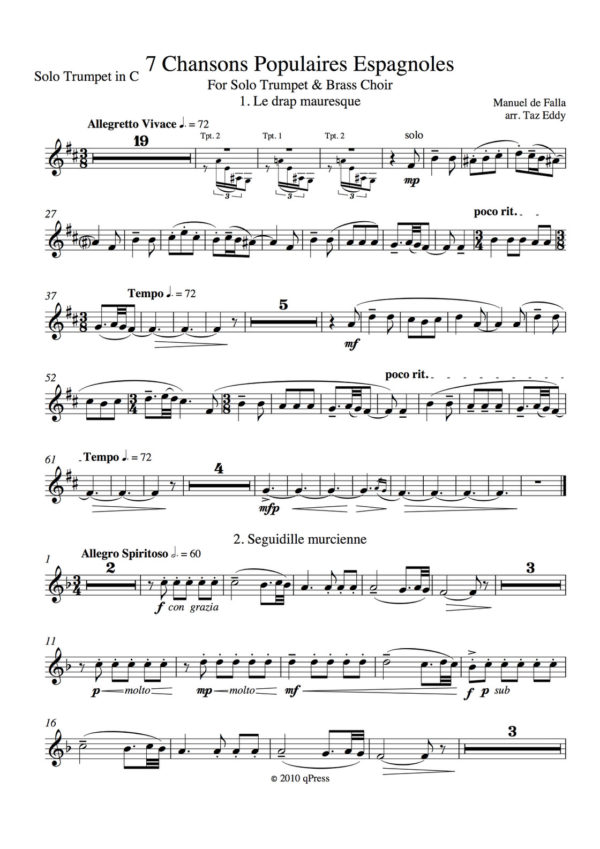 2-7 Popular Songs Solo Trumpet in C-1