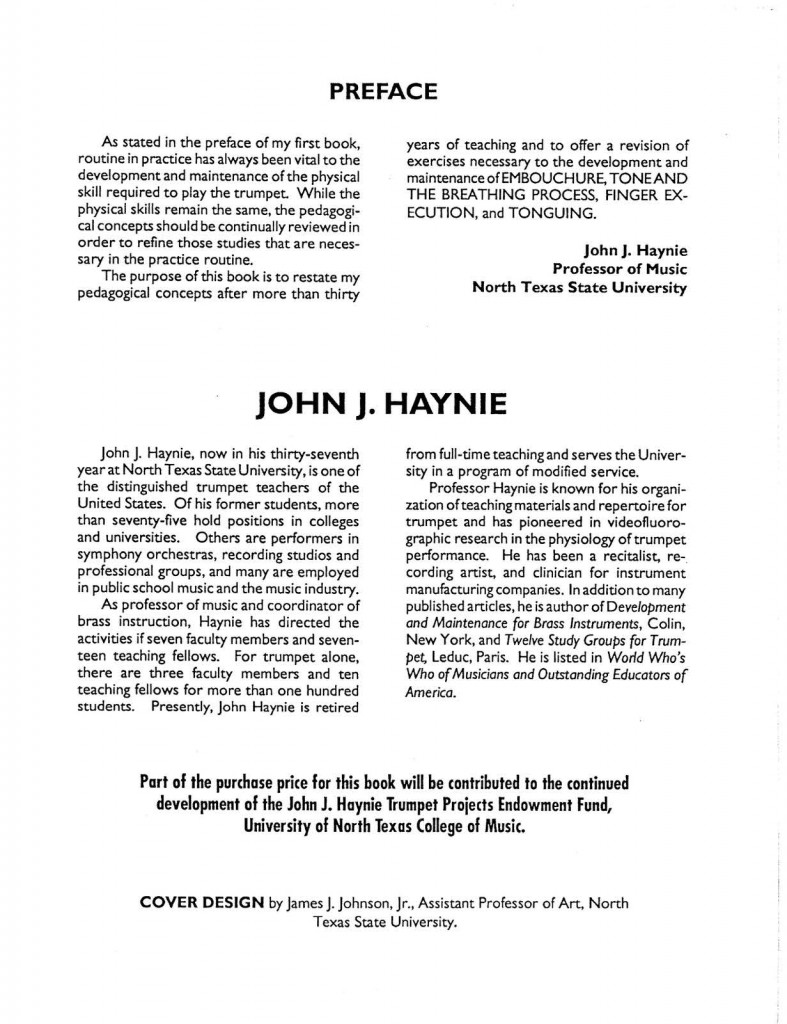 Haynie, High Notes & Low Notes PDF