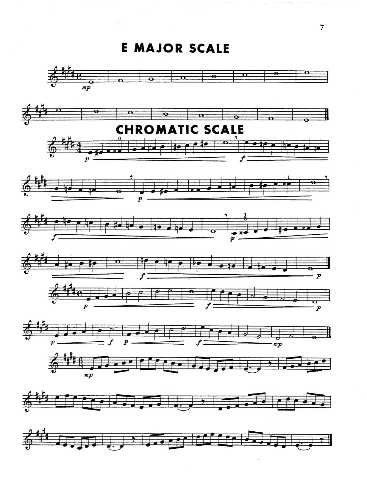 chromatic scale trumpet