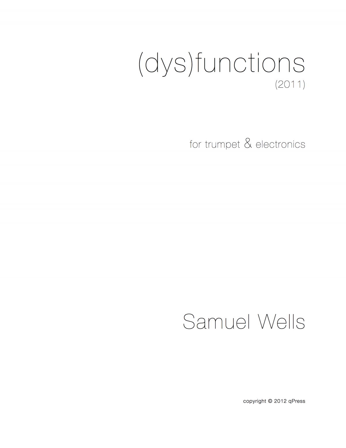 (dys)functions (2011)