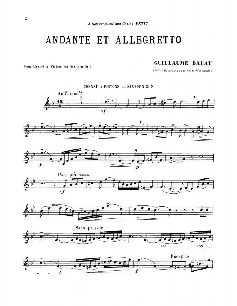 Balay, Andante and Allegro PDF