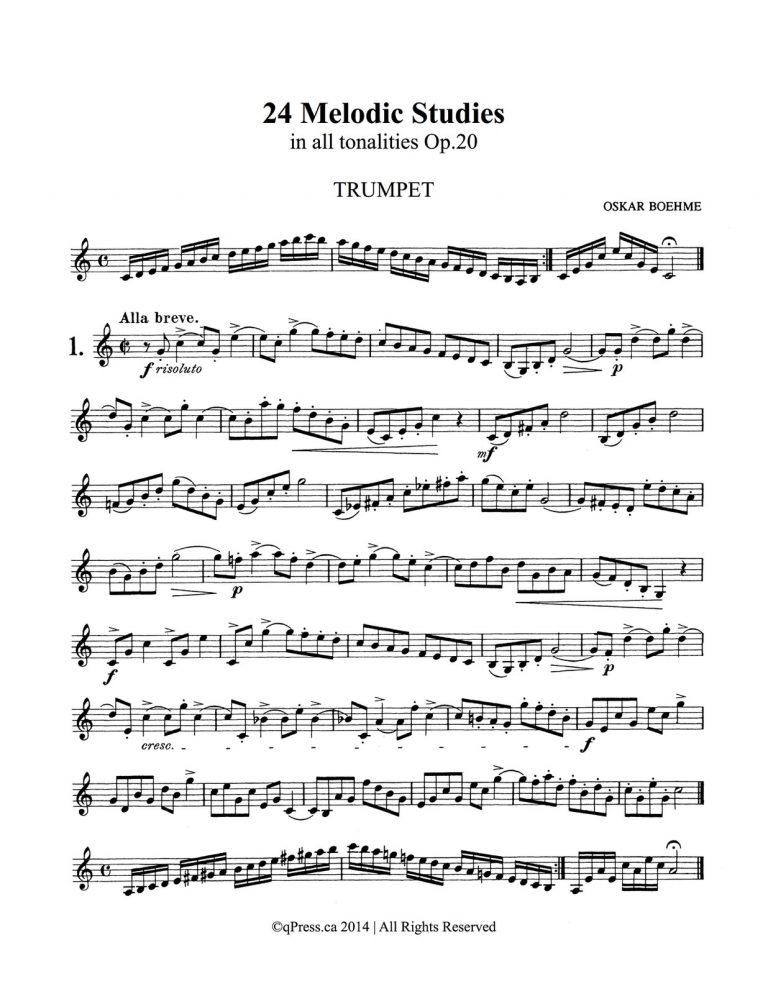 Bohme, 24 Melodic Studies-p02