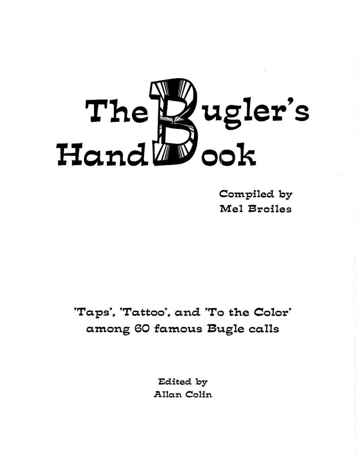 Broiles, Bugler's Handbook