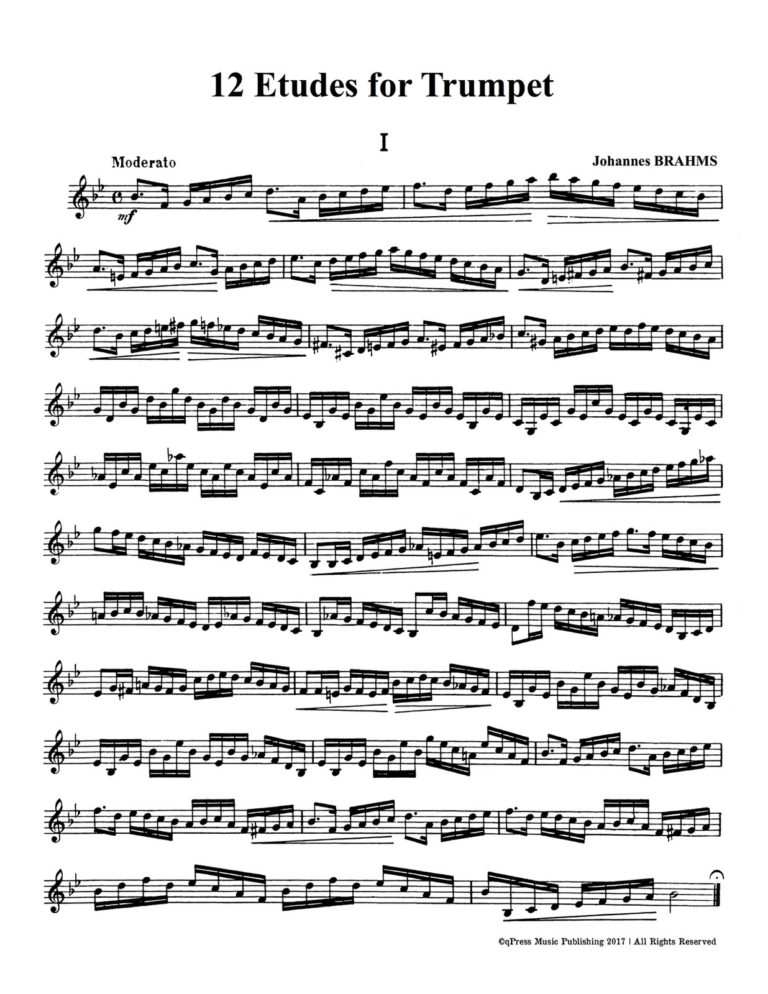 Brahms, 12 Etudes for Trumpet-p03