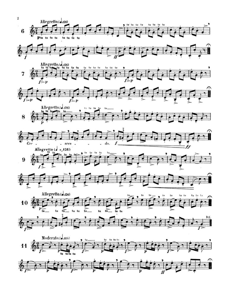 Clodomir, Modern Trumpet School 1, Little Exercises-p04