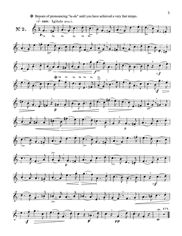 Clodomir, Modern Trumpet School 2, 20 Singing Studies-p03