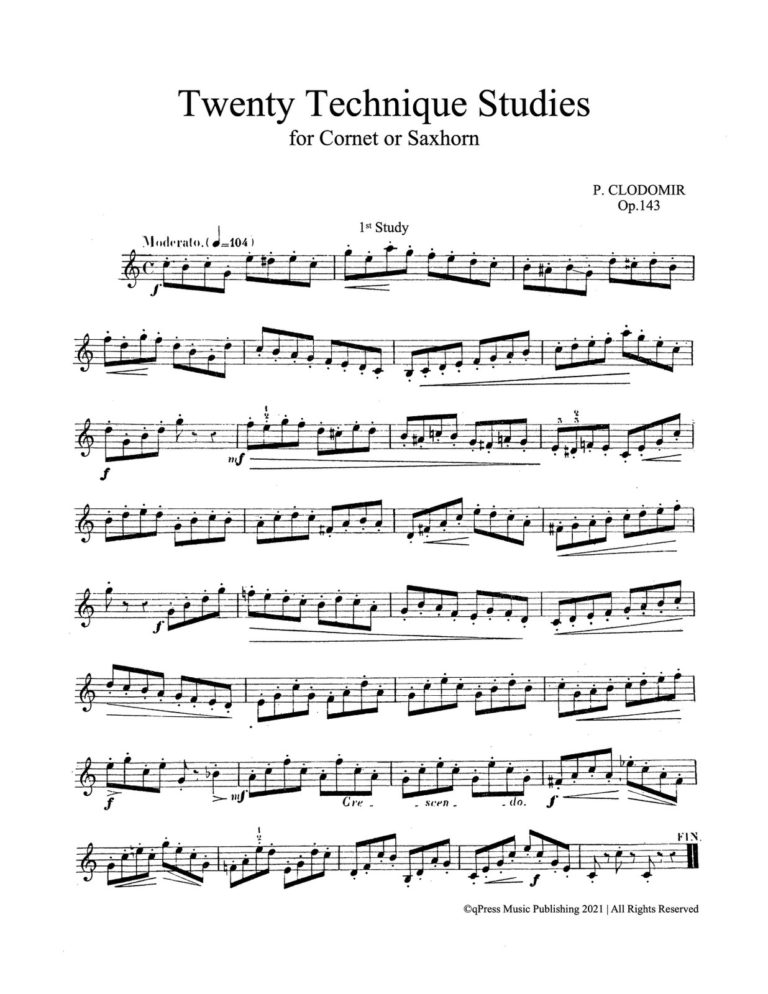 Clodomir, Modern Trumpet School 5, 20 Technical Studies-p03