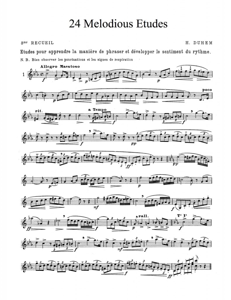 Duhem, Vol.3, 24 Melodious Etudes PDf