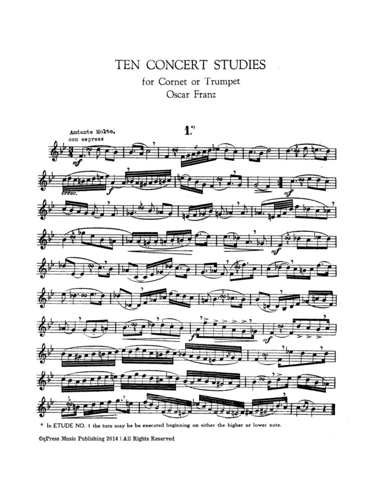 Franz, 10 Concert Studies 2