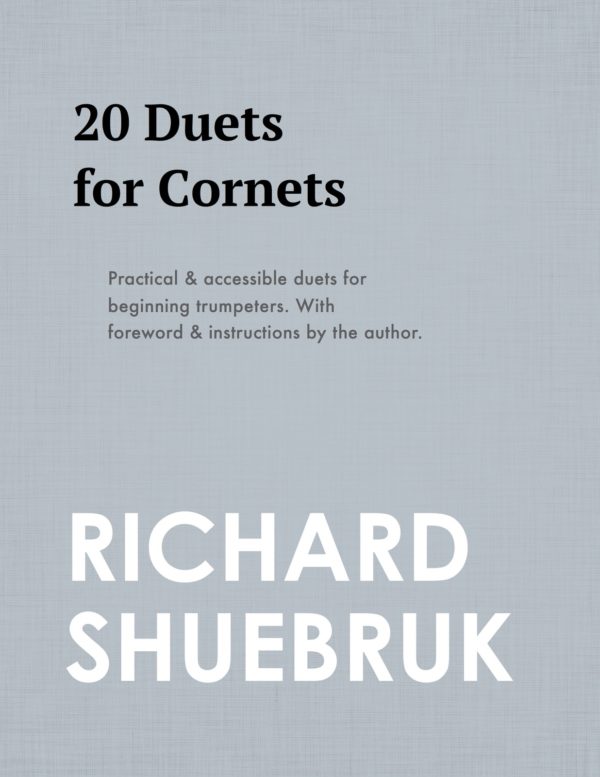 Shuebruk, 20 Duets for Cornets-p01
