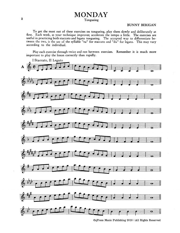 Berigan, Daily Exercises for Trumpet-p04