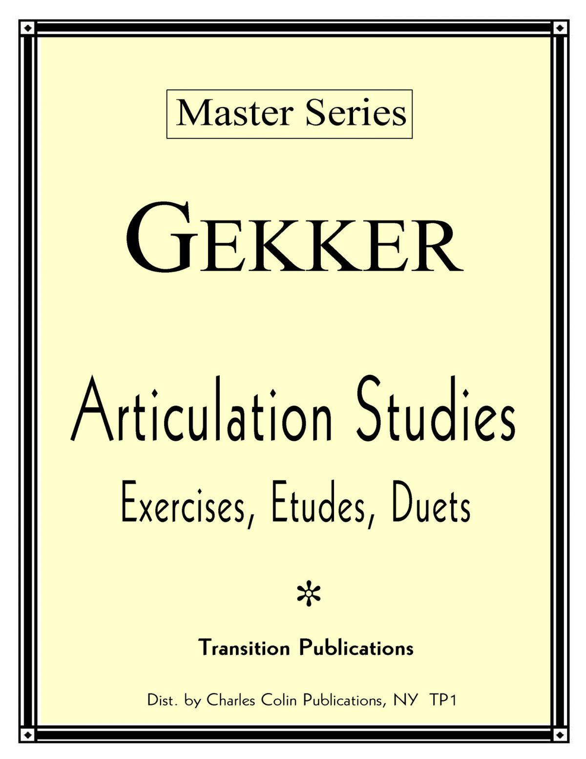 Gekker, Articulation Studies PDF