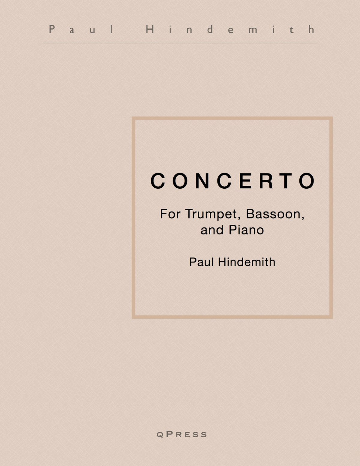 Hindemith, Concerto Solo Parts