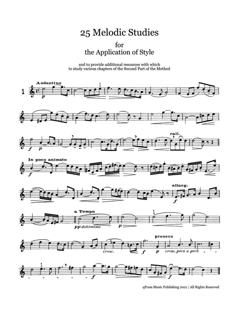 Petit, 25 Melodic Studies-p04