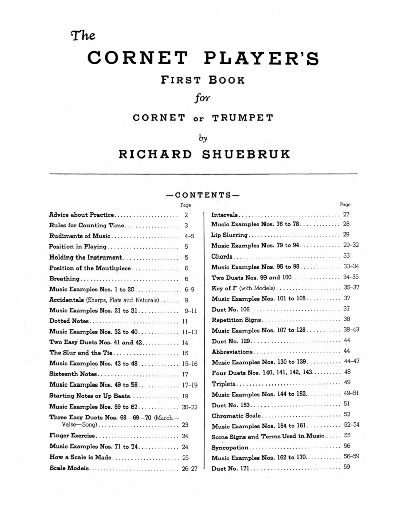 Shuebruk, The Cornet Player's First Book 2