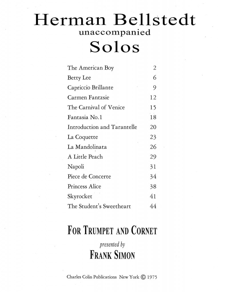 Solos for Trumpet