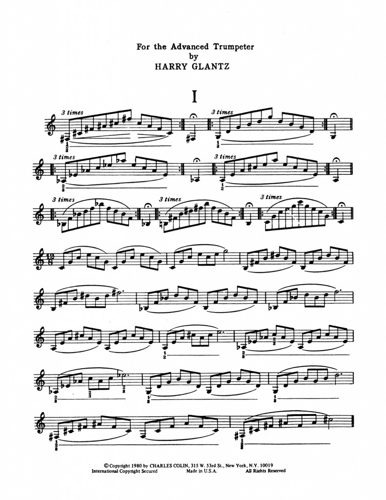 Glantz, 52 Famous Trumpet Studies 2