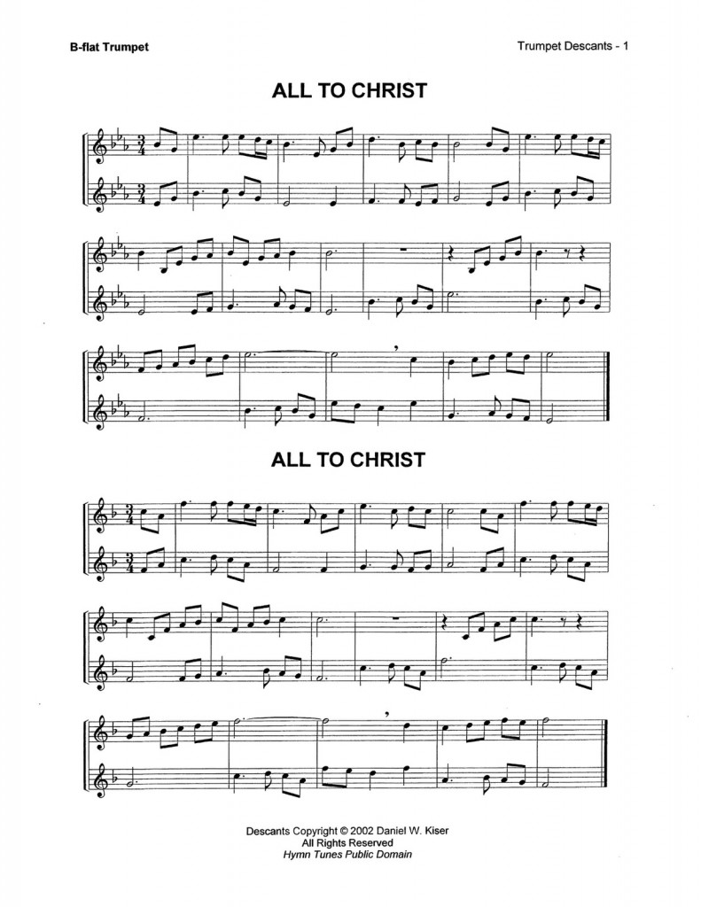 Kiser, Trumpet Descants for Selected Hymns 3