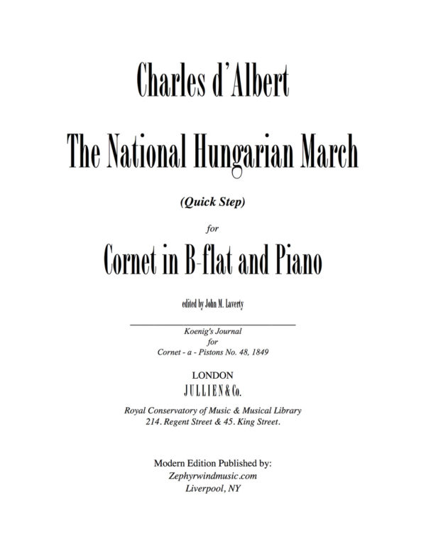 Albert, Charles Hungarian March
