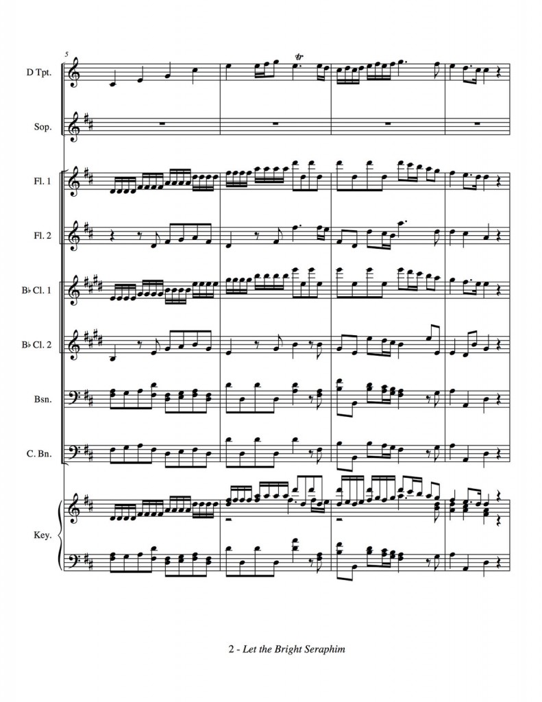 Handel, Let the Bright Seraphim Winds 3
