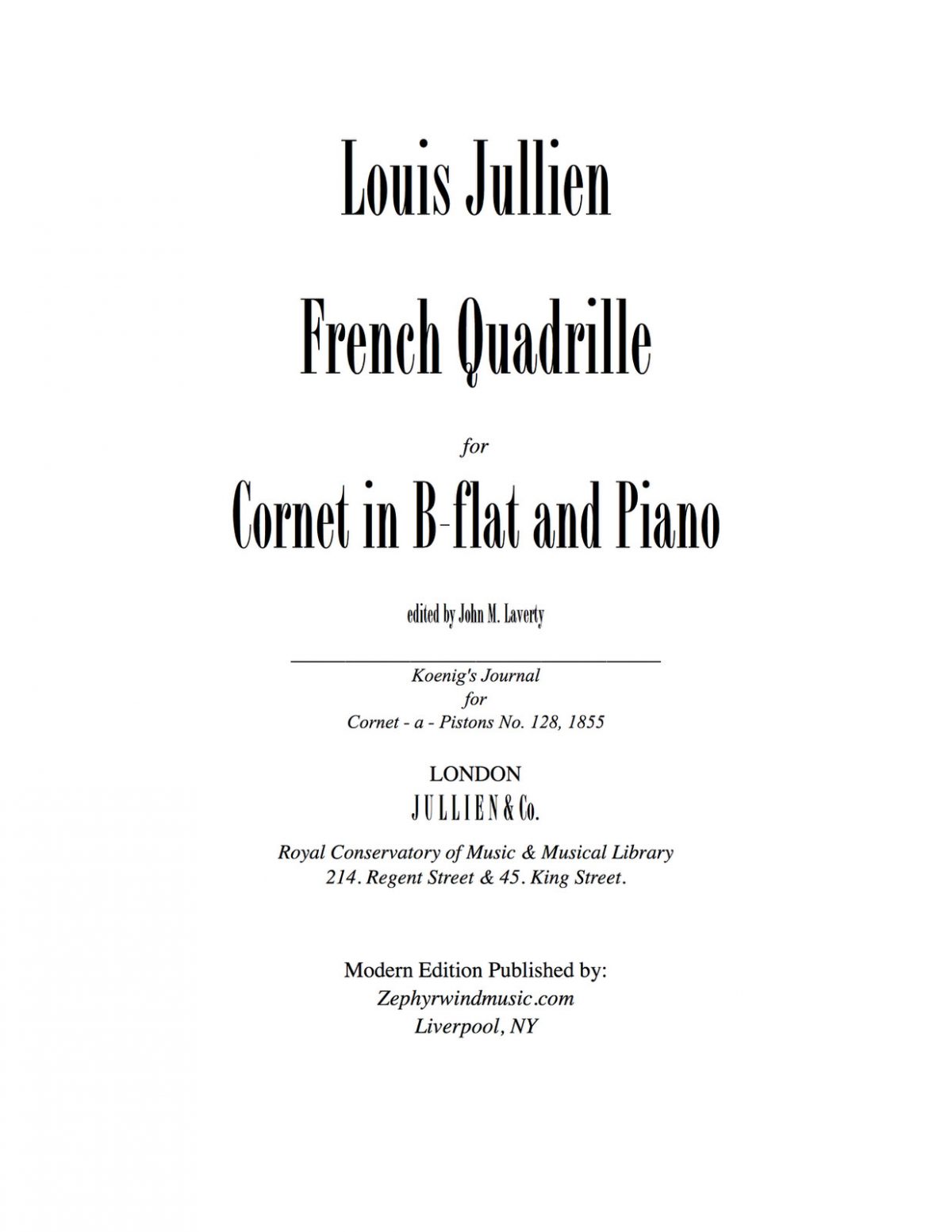 Jullien, French Quadrille