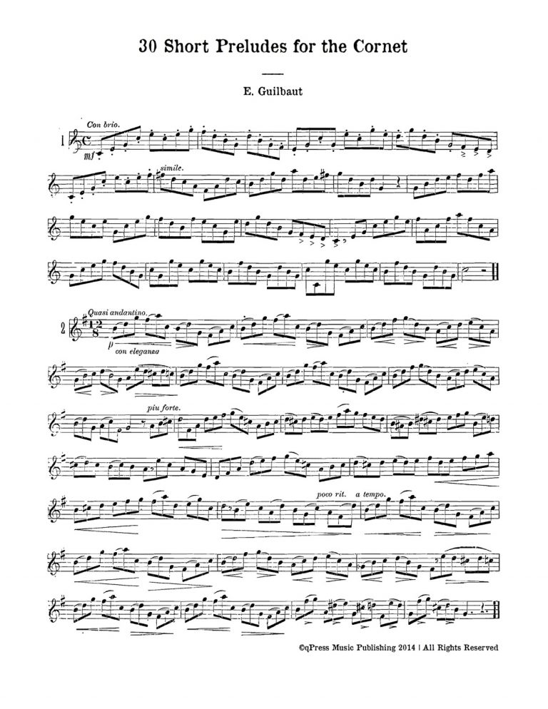 Guilbaut, 30 Short Preludes for the Cornet-p03