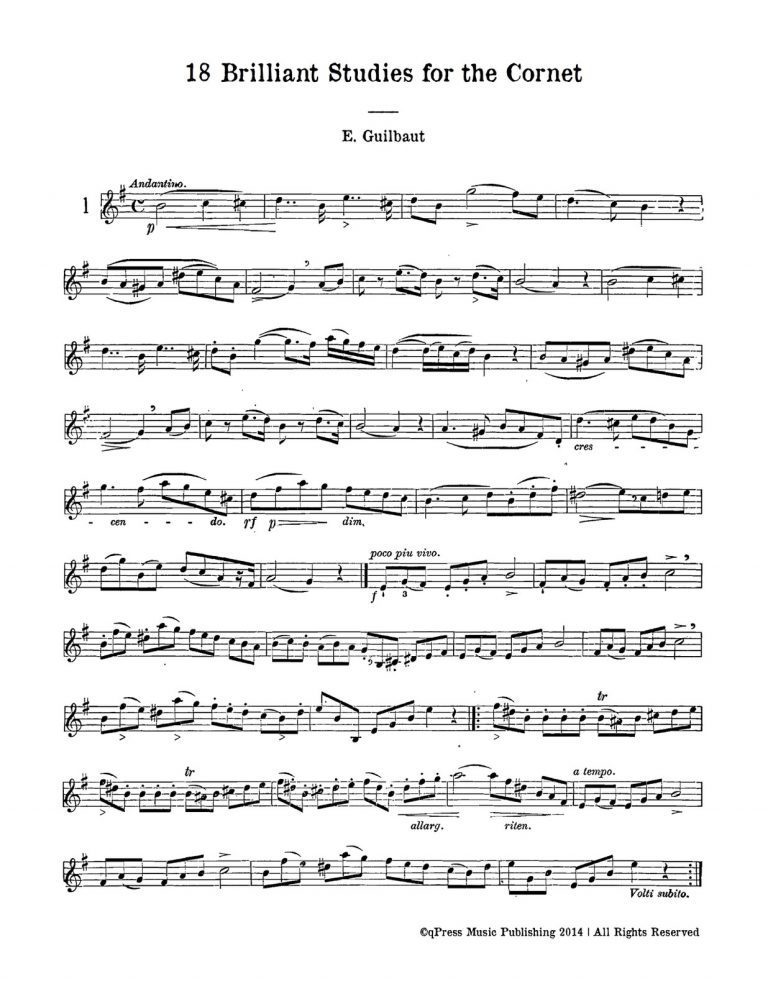 Guilbaut, Complete Conservatory Studies for the Cornet-p33