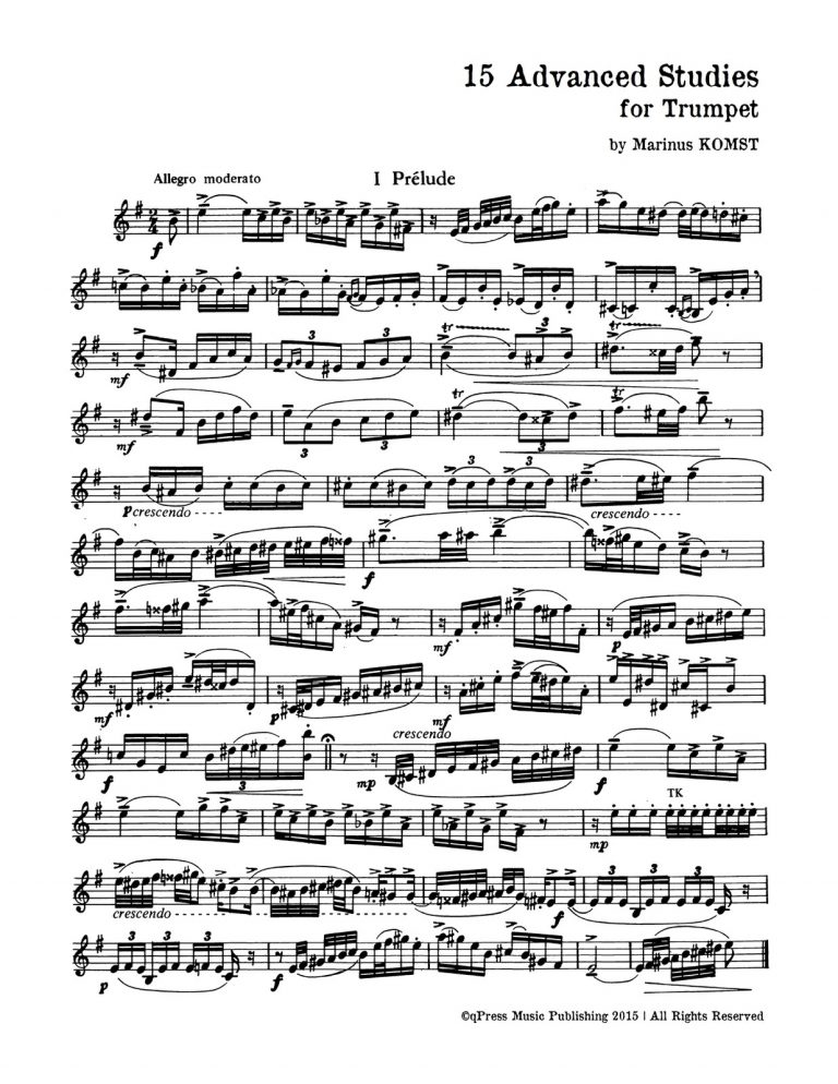 Komst, 15 Studies for Trumpet-p03