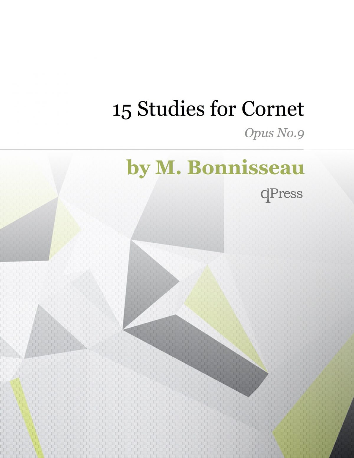 Bonnisseau, 15 Studies for Cornet Op.9-p01