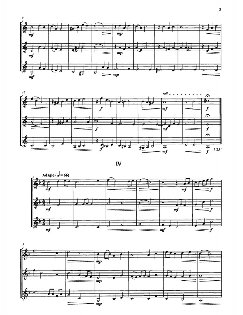 Naulais, 10 Petit Trios Score 3