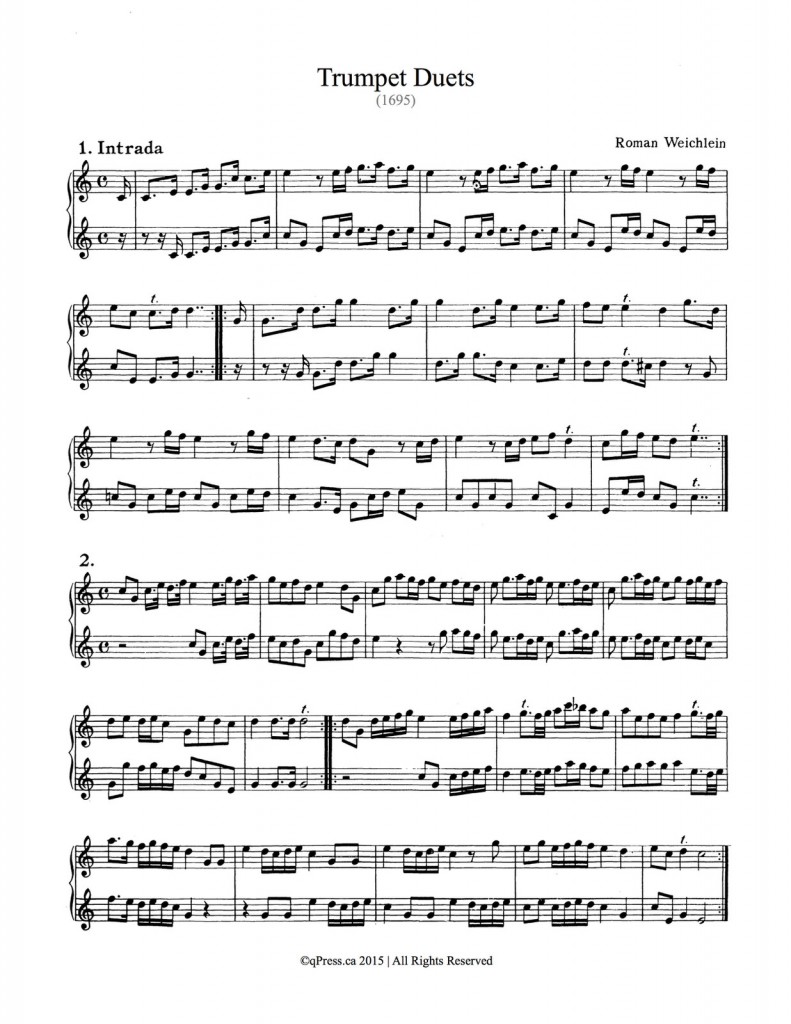Weichlein, Roman 24 Trumpet Duets 2