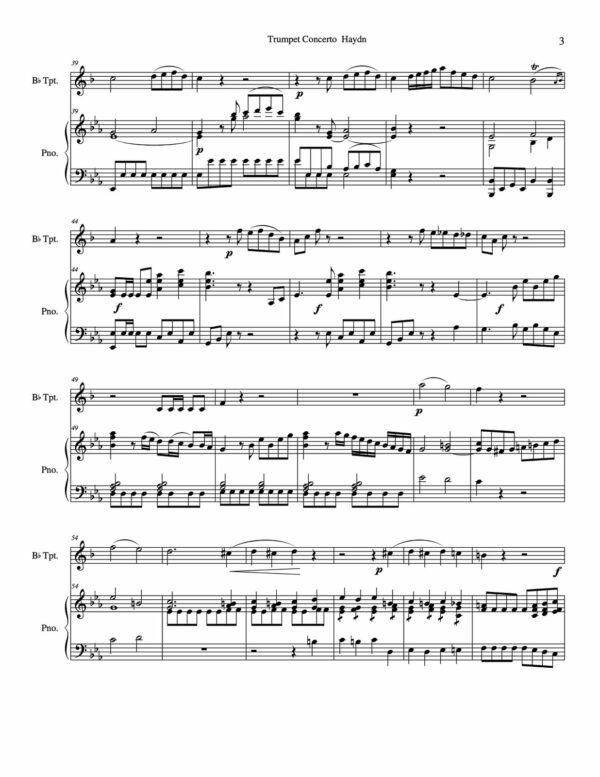 Haydn, Trumpet Concerto in Eb-p15