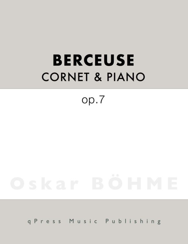 Bohme, Berceuse for Trumpet and Piano-p1