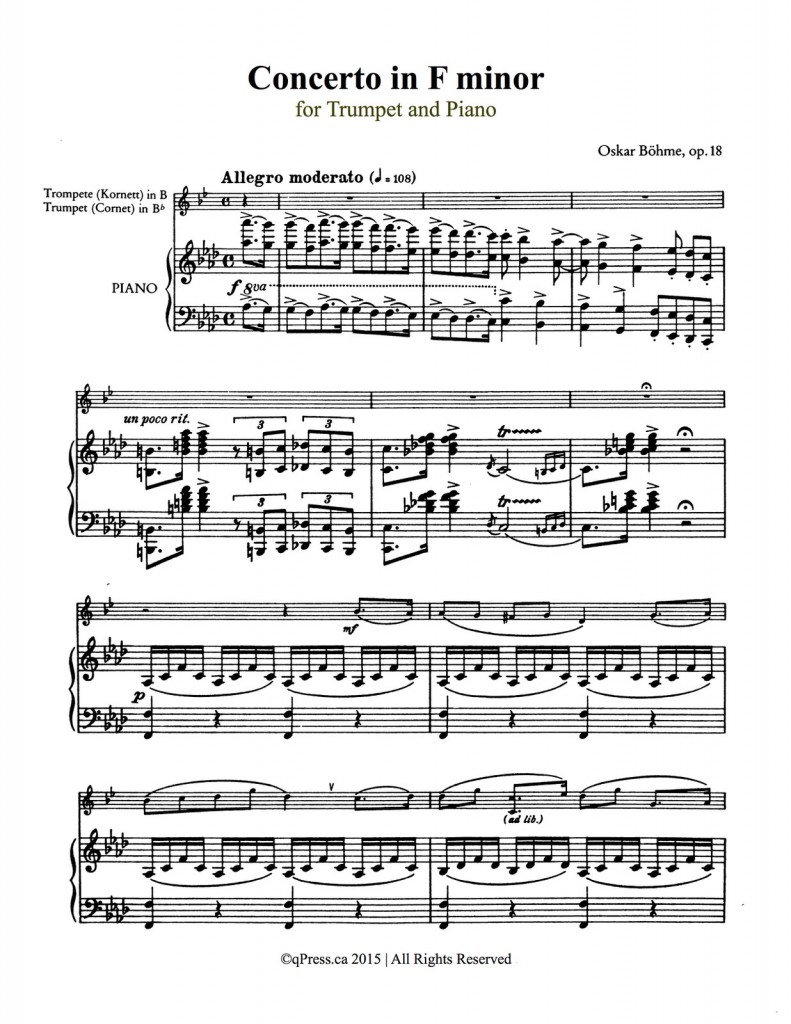 Bohme, Concerto in F- 3