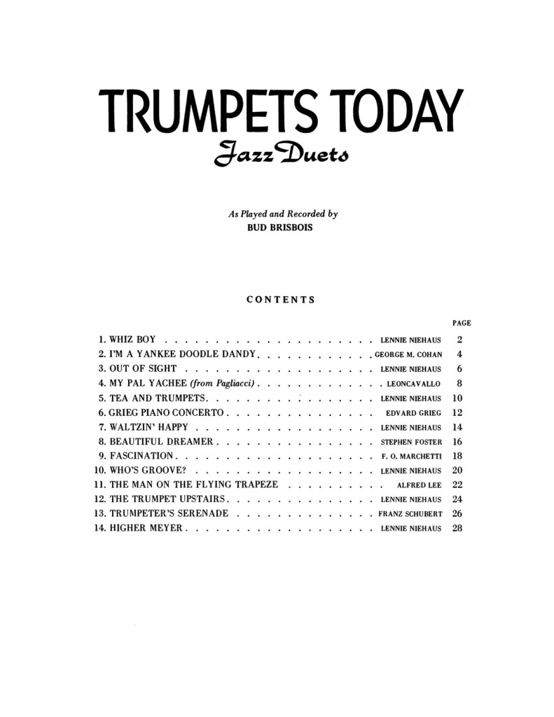 Brisbois, Trumpet Today, Jazz Duets 2