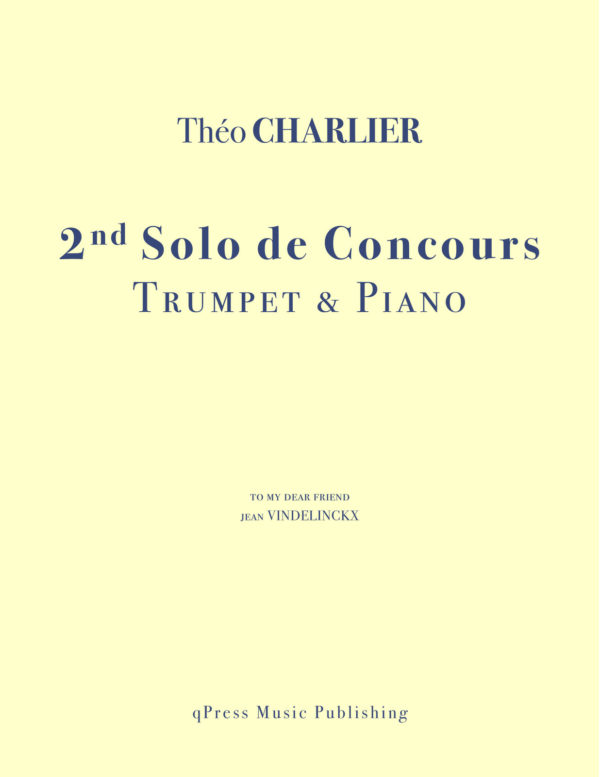 Charlier, 2nd Solo de Concours