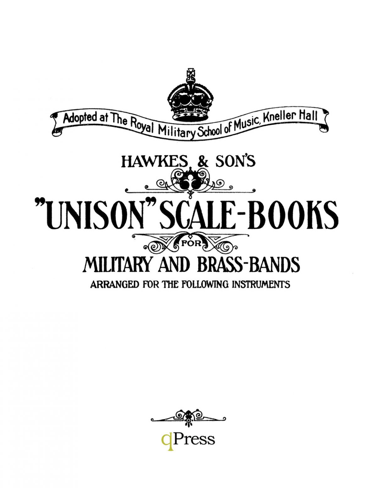 Hawkes and Son's, Unison Scale book for Trumpet