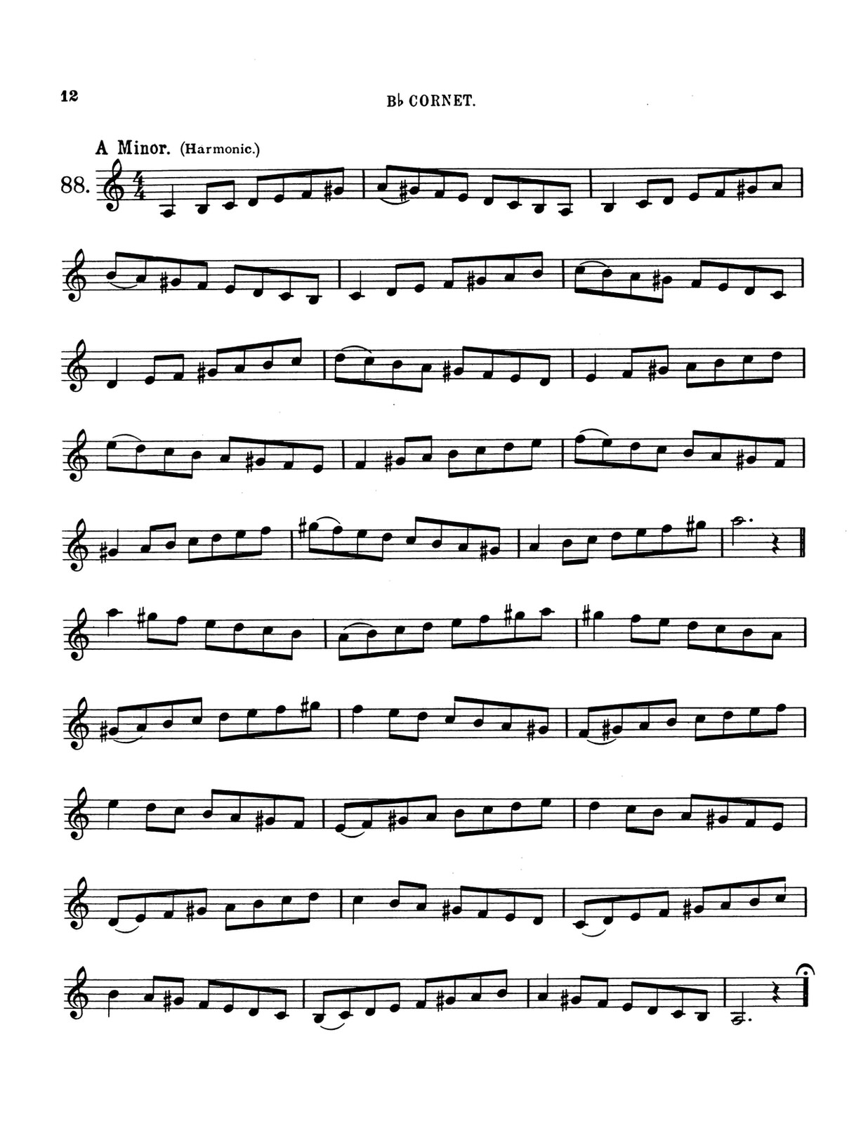 melodic minor scales trumpet
