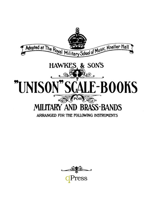 Hawkes and Son's, Unison Scale book for Trumpet