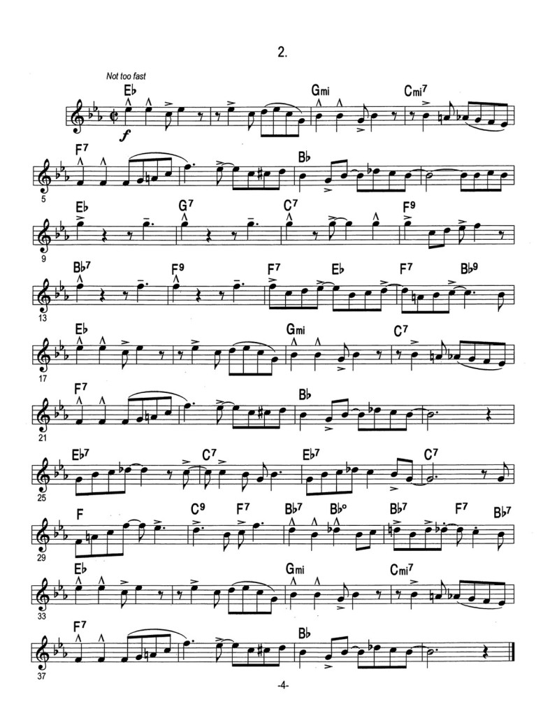 Paisner, Ben, Swing Etudes for Trumpet 4