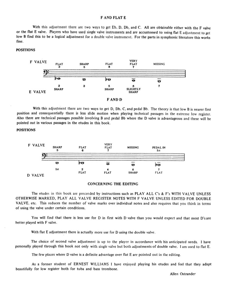 Ostrander, Low Tone Studies for Double Valve Bass Trombone 2