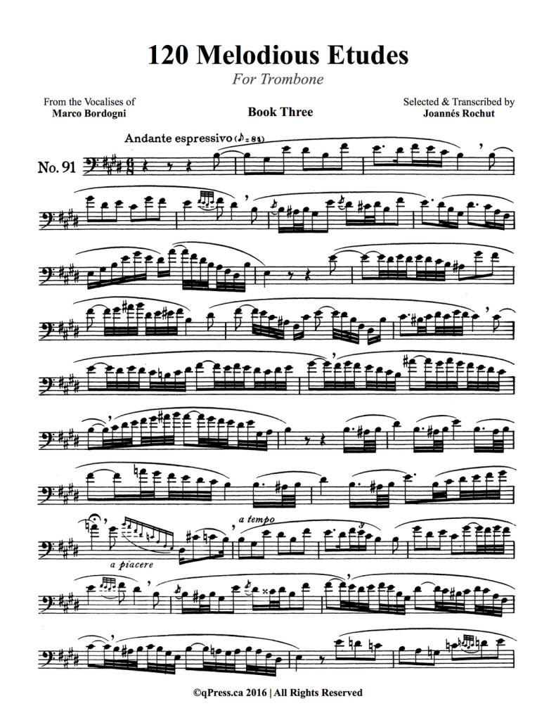 Rochut's Melodious Etudes Volumes 1, 2, & 3