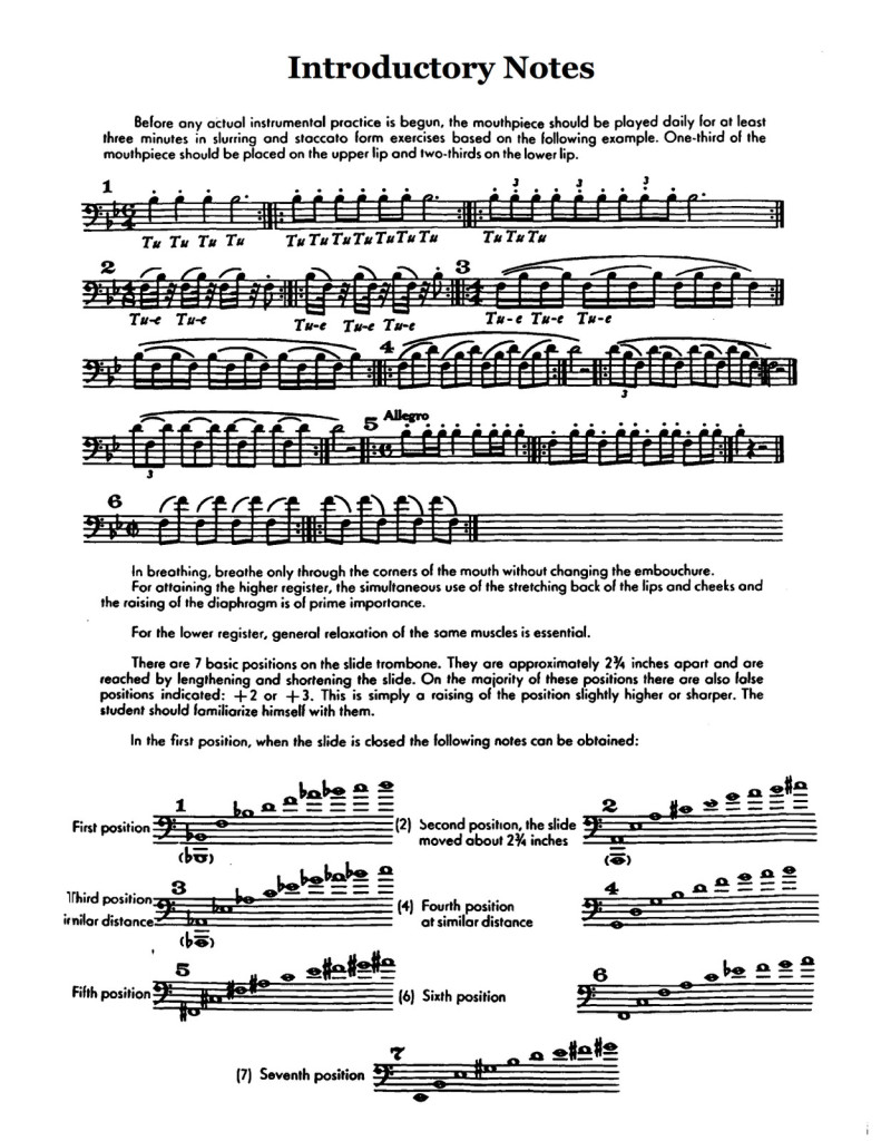 Schlossberg, Daily Drills and Technical Exercises for Trombone 3