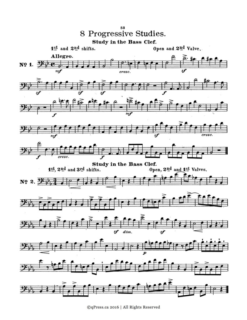 Dieppo, Complete Method for the Slide or Valve Trombone 6