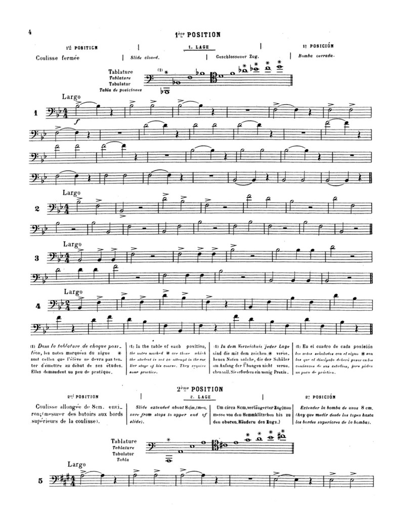 Lafosse, Andre, Complete Method of Slide Trombone 4