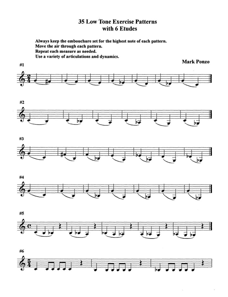 Ponzo, Low Tone Exercise Patterns and Etudes for Trumpet_000005