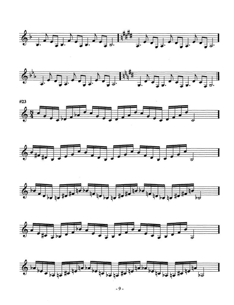 Low Tone Exercise Patterns and Etudes for Trumpet