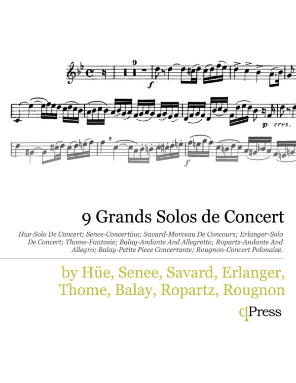 Various, 9 Grands Solos de Concert