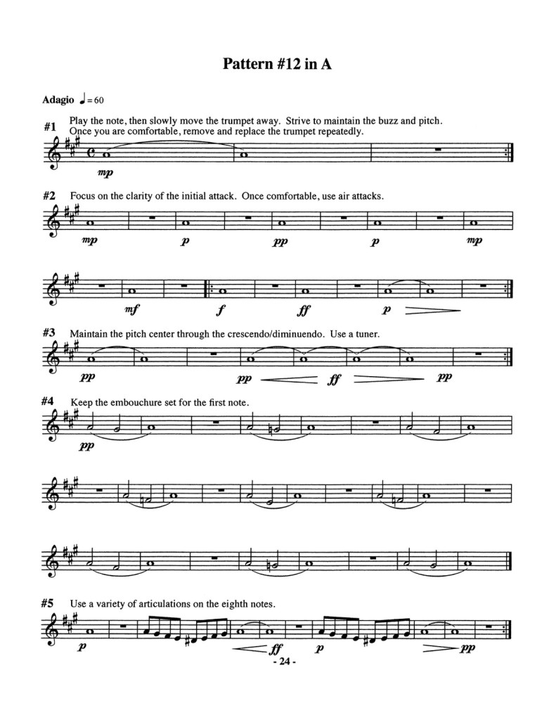 Ponzo, Embouchure Stabilization Patterns for Trumpet 4